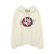 【二手】Gucci GUCCI 連帽衫 棉質針織連帽衛衣 770839 棉 Logo 連帽衫 男士 全新未使用