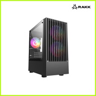 ▗ ┐ ☫ RAKK MIRAD Matx Black and White Tempered Glass Gaming PC Case