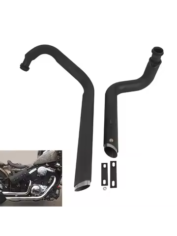Motorcycle Exhaust System Pipes Drag Pipe Kit Muffler Silencers For Kawasaki VN800 VN400 Classic VUL