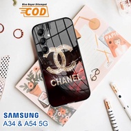 Softcase Glass Kaca SAMSUNG A34 & SAMSUNG A54 (5G) - Case Handphone SAMSUNG A34 & SAMSUNG A54 (5G) [