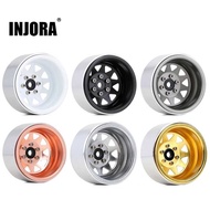 D INJORA 3 Deep Dish Negative Offset 8.9Mm Metal 1.9" Beadlock Wheel Rim Hub For 1/10 RC Crawler Car