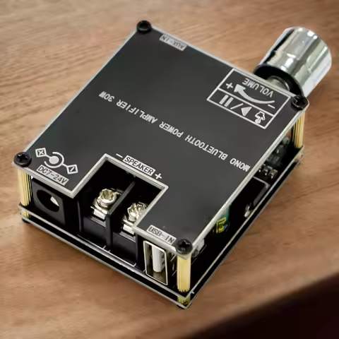 ZK-301B Mono 200W Amplifier Board DC9-24V Bluetooth-Compatible 5.3 Audio AMP Board APP Control Mono 