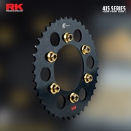 (RK Aluminium) Alloy 415 TAMASHII Aluminium Black Edition for Y15ZR Y16ZR FZ150 WITH GOLD NUT