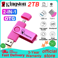 Kingston pink 2 in 1 OTG type-c USB flash drive 2TB/1TB/512GB/256GB/128GB flash drive pendrive use f