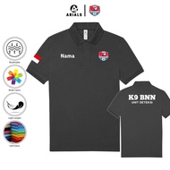 Arials Polo shirt Baju Kaos Kerah K9 BNN UNIT DETEKSI
