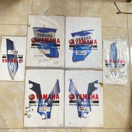 Yamaha jupiter Z 2008 Outer and Inner Wing striping Sticker silverbiru Original YGP 2P2-F8391-F0 2P2