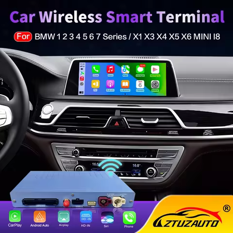 OEM Screen Upgrade Wireless CarPlay for BMW EVO 1 2 3 4 5 7 Series X1 X3 X4 X5 X6 MINI F56 F15 F16 F