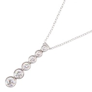 [二手] Tiffany & Co. Jazz 漸變水滴鑽石項鍊，頸圍 41 厘米，Pt950 鉑金，鑽石
