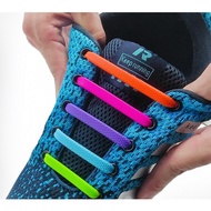 New Silicone Shoelaces Creative No-Tie Elastic Lazy Shoelaces Adult Style