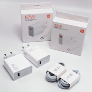 Xiaomi 33W/67W Power Adapter + Type-C Turbo Fast Charging Cable 100%Original
