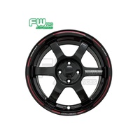 New Sport Rim TE37 16 inch 7jj 4x100 ET38 One Set 4pcs