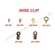 Copper Wire Clip Small Eye Type Round Head / Klip Wayar Tembaga Jenis Mata Bulat Kecil - 1 piece