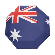 Top Carpenter Australia Flag Anti UV Windproof Travel Umbrella Parasol with Auto Open/Close Button