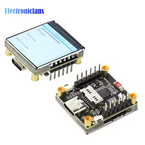 ESP32-C6 Wifi BT Development Board with 1.3-Inch LCD Display 240x240 Resolution Low Power RISC-V Pro
