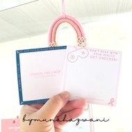 Handmade Memo Pad for Breast Cancer Awareness