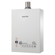 [特價]櫻花 16L 數位恆溫自動感溫熱水器 DH9166FN 天然氣
