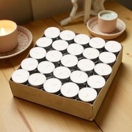Box of 100 Tealight candles - Margarine candles with herbal essential oils that burn for 2 hours - 4