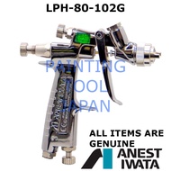 ORIGINAL ANEST IWATA LPH-80-102G 1.0mm E2 air cap Small Spray Gun for autmotive repair Low Pressure