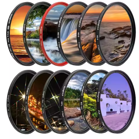 KnightX FLD UV CPL ND2 ND4 ND8 Star gnd Camera Lens Filter For canon sony nikon 49mm 52mm 55mm 58mm 