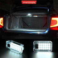 SMARTSIMPLE 1PC Car LED License Plate Lights Number Plate Lamp Trunk Light Light Replacement 12V Lig