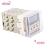 AHTY Time Relay, DH48S-2Z 24VAC/DC Digital Time Relay, Precision Timing 0.01S-9999H LCD Display DH48