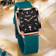 POSHI Women Fashion Watches Smart Digital Watch Women waterproof sale original korean style elegant Square Quartz Movement Ladies Watches on Sale relos for Womens