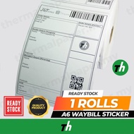 [High Quality] 105mm x 148mm A6 Thermal Sticker Thermal Paper Shopee Waybill Sticker | Ready Stock Waybill |