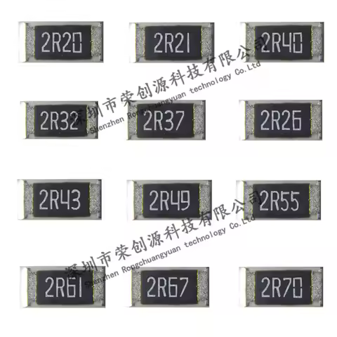 100pcs/lot 1206 smd Chip Resistor 1% 2R20 2R21 2R26 2R32 2R37 2R40 2R43 2R49 2R55 2R61 2R67 2R70 3.2