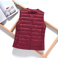 UNIQLO Uniqlo Lady Down The Tank Without Collar Ma3 Jia3 V-Neck Big Yards Waistcoat Vest Round Colla