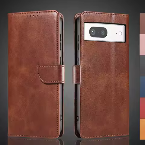 Wallet Flip Cover Pu Leather Case for Google Pixel 7 Pro / Pixel7 7A Phone Bags protective Holster C