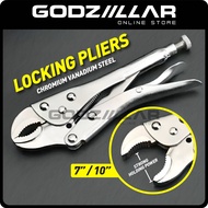 7 / 10 Inch Locking Plier Steel Grip Fastener Tightening Curve Jaw Wrench Hand Tool Playar Pengunci