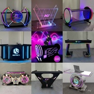 Disc Table Packing Room Luminous KTV Table Mixer DJ Table Voice Control Iron Party DJ Table Movable 