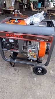 เครื่องปั่นไฟดีเซล/เครื่องปั่นไฟชาร์จโดรน ยี่ห้อMonta รุ่น MT8GF-ME-F3 กำลังไฟสูงสุด 8 KW 15 HP 531