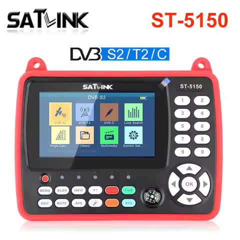 Satlink ST-5150 DVB-S2 DVB-T/T2 DVB-C Combo Support H.265 HEVC H.265 MPEG-4 QPSK 8PSK 16APSK with 4.