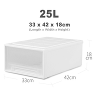 Stackable Storage Chest Drawers 5/14/18/25/37/53 Litres (L) - Storage Design storage box / Storage / Stackable