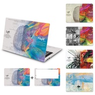 Customize DIY Oil Painting Cover Laptop Skin Laptop Sticker Art Stickers Decals 12/13/14/15/17 inch 