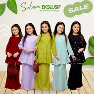 Melia Design Baju Kurung Moden Sulam Eksklusif Murah Viral Baju Budak Perempuan Hitam