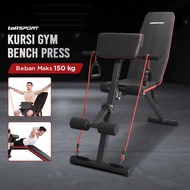TaffSPORT Iron Bench Press Foldable Gym Sit Up Exercise Adjustable Chair