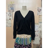 Japanese u-ni women's mongtogi cardigan, black, freesize ca8