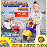 Exclusive MINI VESPA CHILDREN'S TOYS SMALL VESPA BIKE CHILDREN PUSH CAR VESPA GOES HELMET KLT