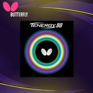 Butterfly Table Tennis Rubber Tenergy 80 05930 - Black/Red - Various Thicknesses