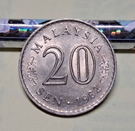 絕版硬幣--馬來西亞1982年20仙 (Malaysia 1982 20 Sen)