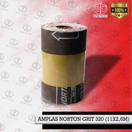 NORTON 320 Sandpaper 11 Cm x 2.6 Meters Rubbing Paper - Polishing Paper - Polishing Sandpaper - Sand