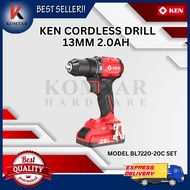 KEN CORDLESS DRILL 13MM 2.0AH MODEL BL7220-20C SET