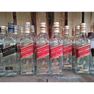 Used Red Label Bottle