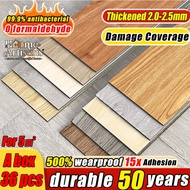 [2025 New Upgrade] HA Wood Vinyl Flooring Waterproof Self-adhesive 36pcs/53.8 sqft Floor Stickers Ho
