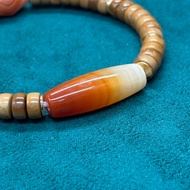Oka Rinpoche Series {Old Material Cook Flat Beads|Natural Twisted Silk Agate Protecting Body to Gath