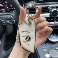 Bmw กุญแจรถฝักกุญแจปลอกสำหรับ BMW X1 X5 X6 F10 F20 F30 F15 F11 525I 530I F48 E91 E92 E87M3 G30 G20พวงกุญแจรถที่ใส่กุญแจอุปกรณ์เสริม