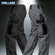 OWLLADE Tactical Cargo Pants for Men in Black S-3XL JT-PJK55 A01 2T