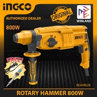 INGCO Rotary Hammer Drill SDS Plus System l Chipping Gun w FREE Solder Iron 800W RGH9028 WINLAND